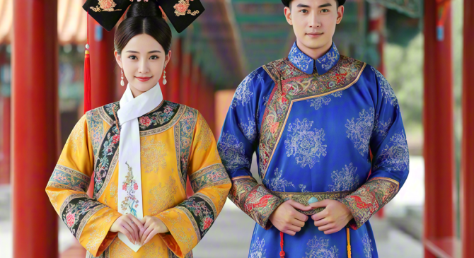 民族色彩浓郁的满族服饰文化